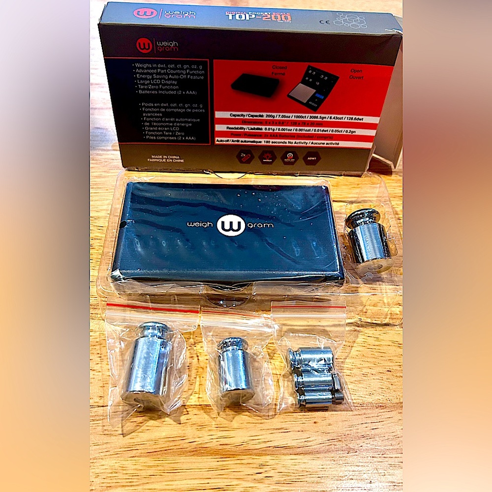 “NEW” Digital Pocket Scale And Gram Weight Set